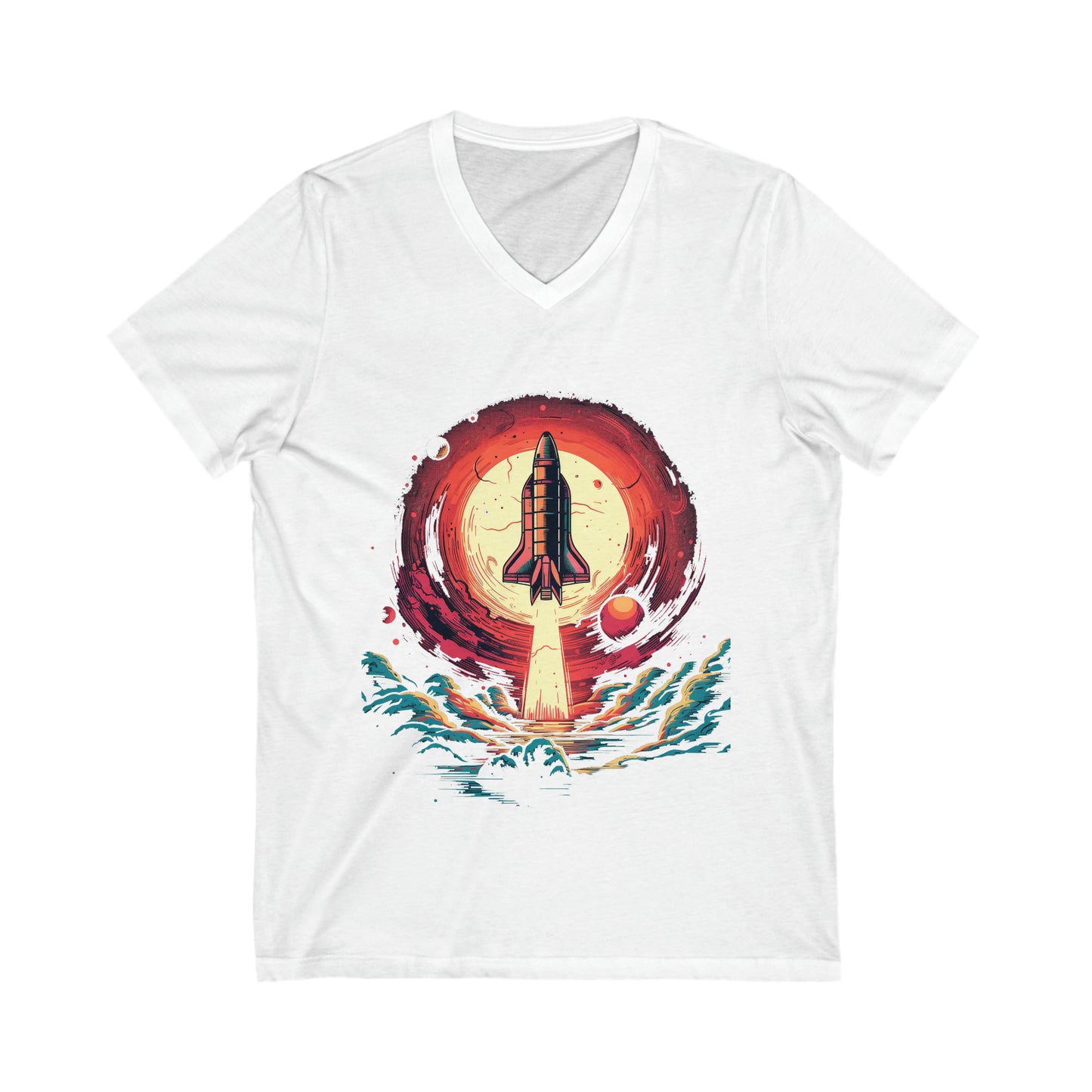 Rocket Logo V-Neck Tee