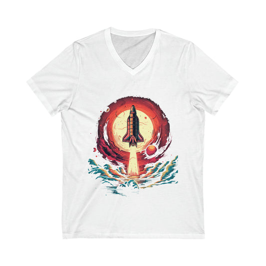 Rocket Logo V-Neck Tee