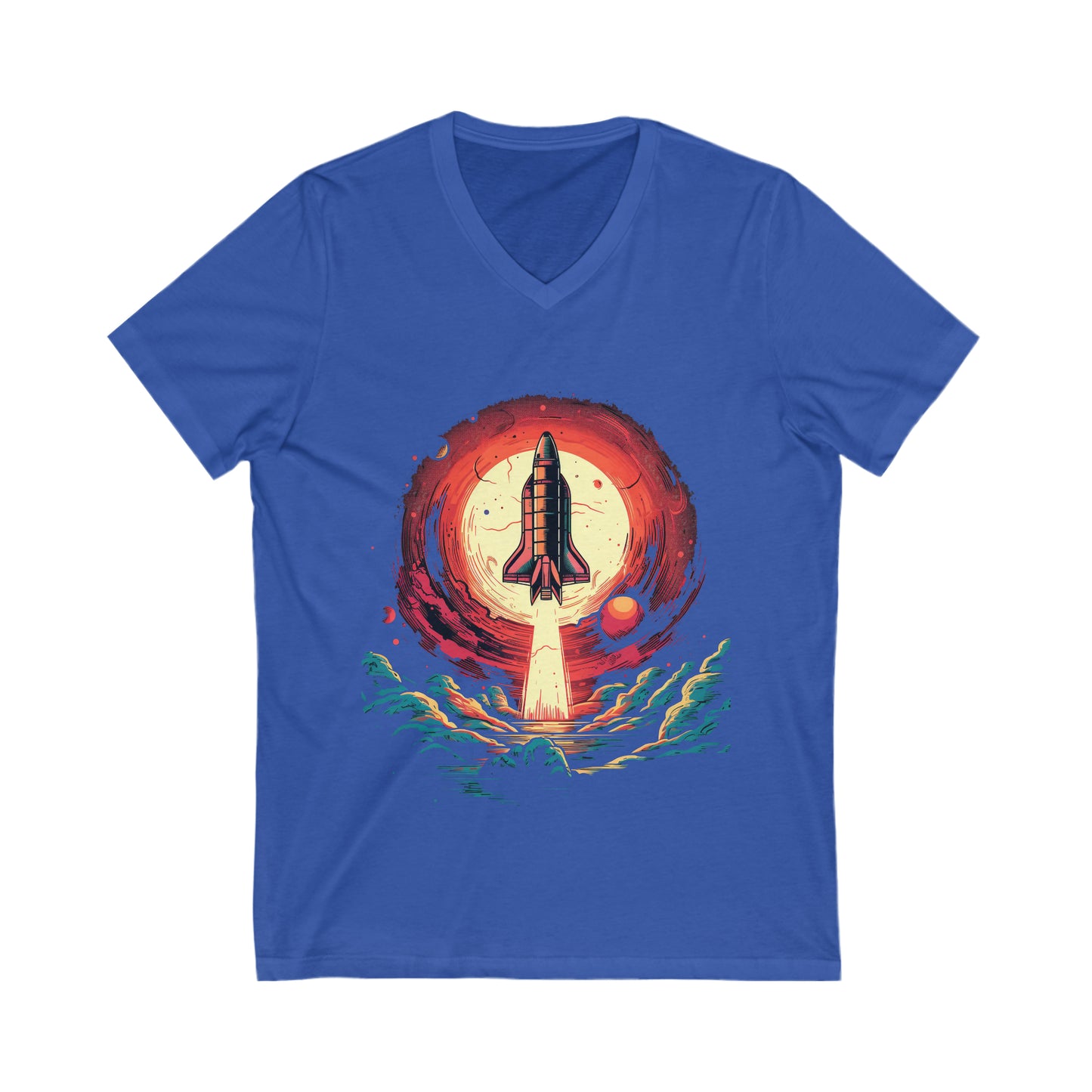 Rocket Logo V-Neck Tee