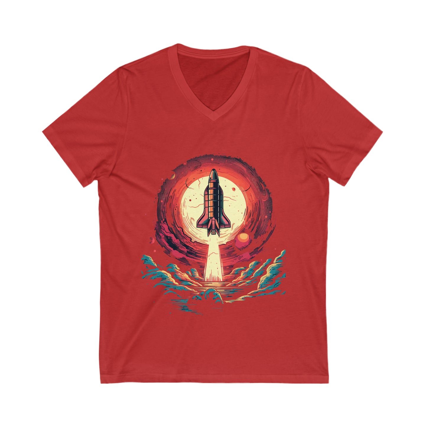 Rocket Logo V-Neck Tee