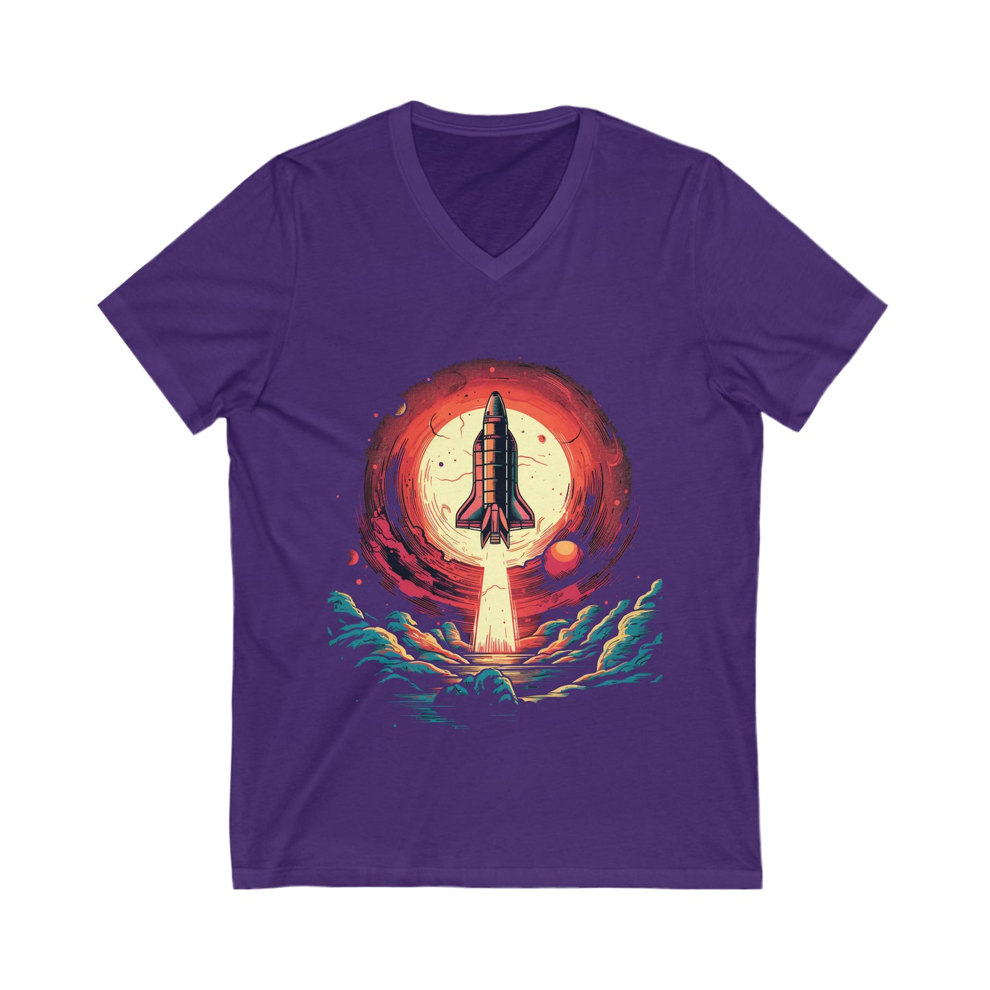 Rocket Logo V-Neck Tee