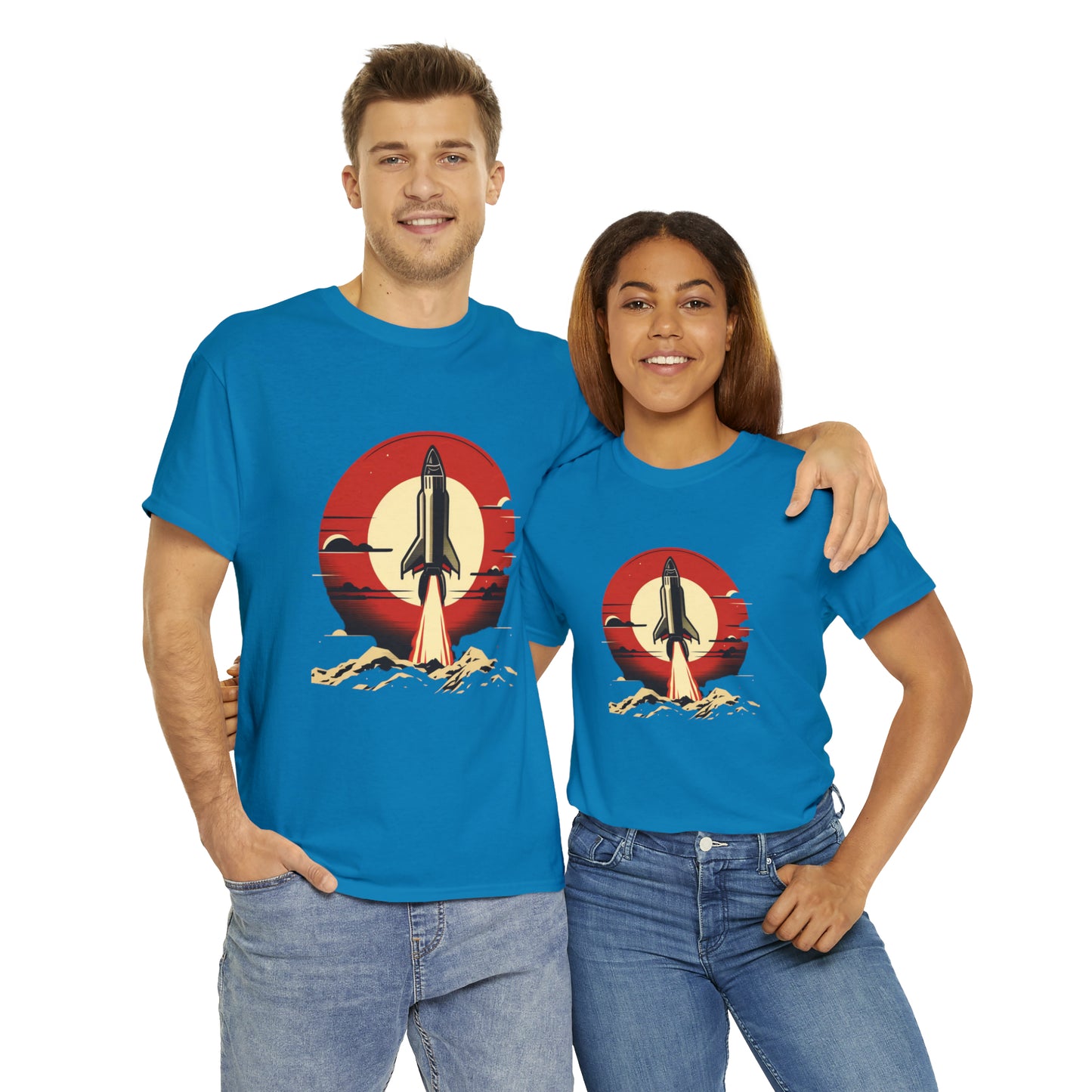 Sunset Launch Unisex Heavy Cotton T-Shirt