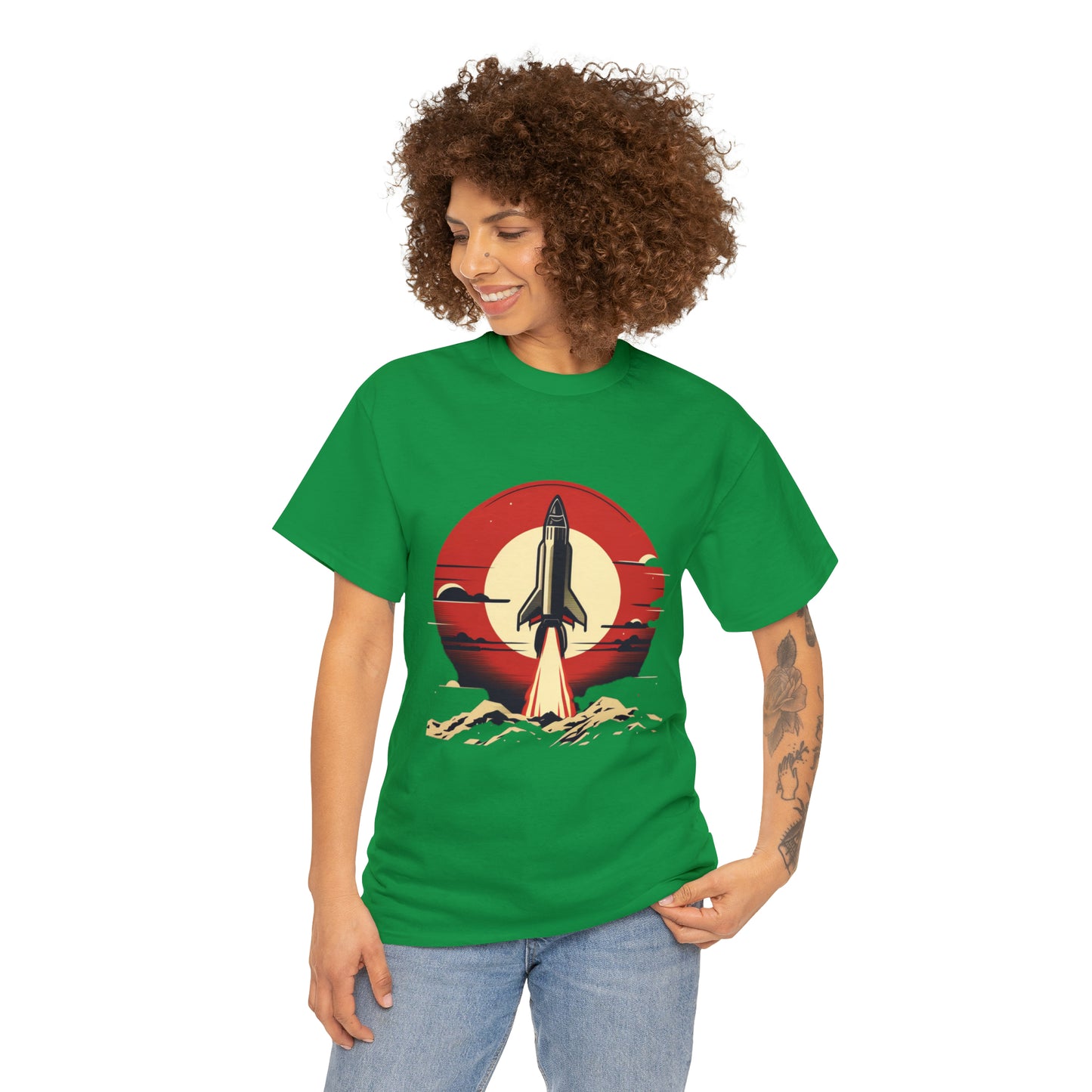 Sunset Launch Unisex Heavy Cotton T-Shirt