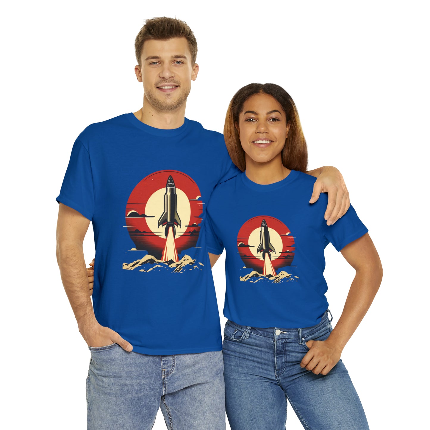 Sunset Launch Unisex Heavy Cotton T-Shirt