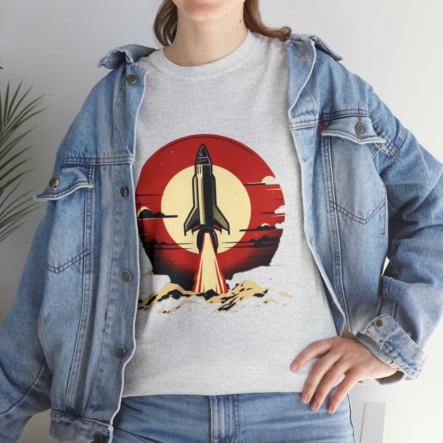Sunset Launch Unisex Heavy Cotton T-Shirt