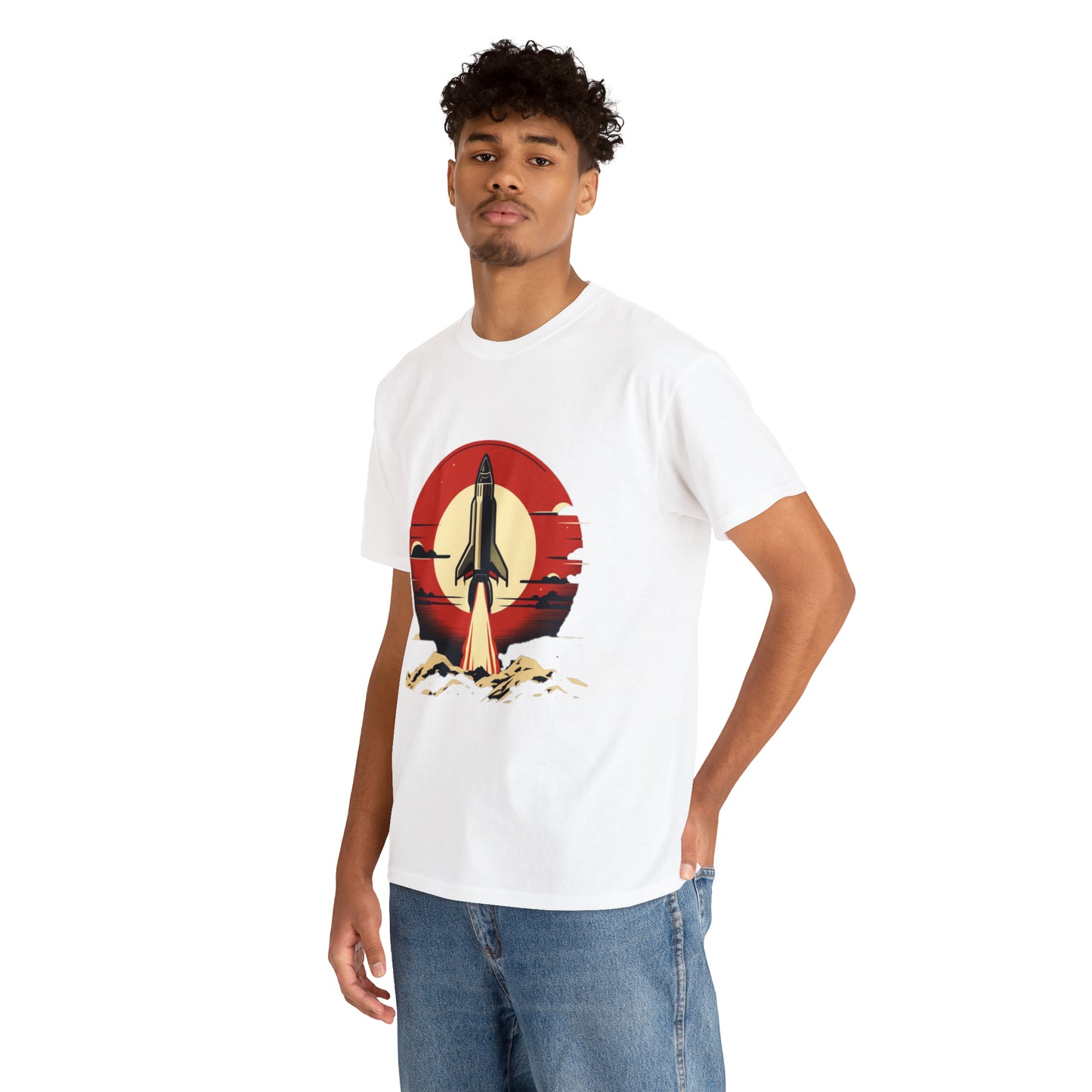 Sunset Launch Unisex Heavy Cotton T-Shirt