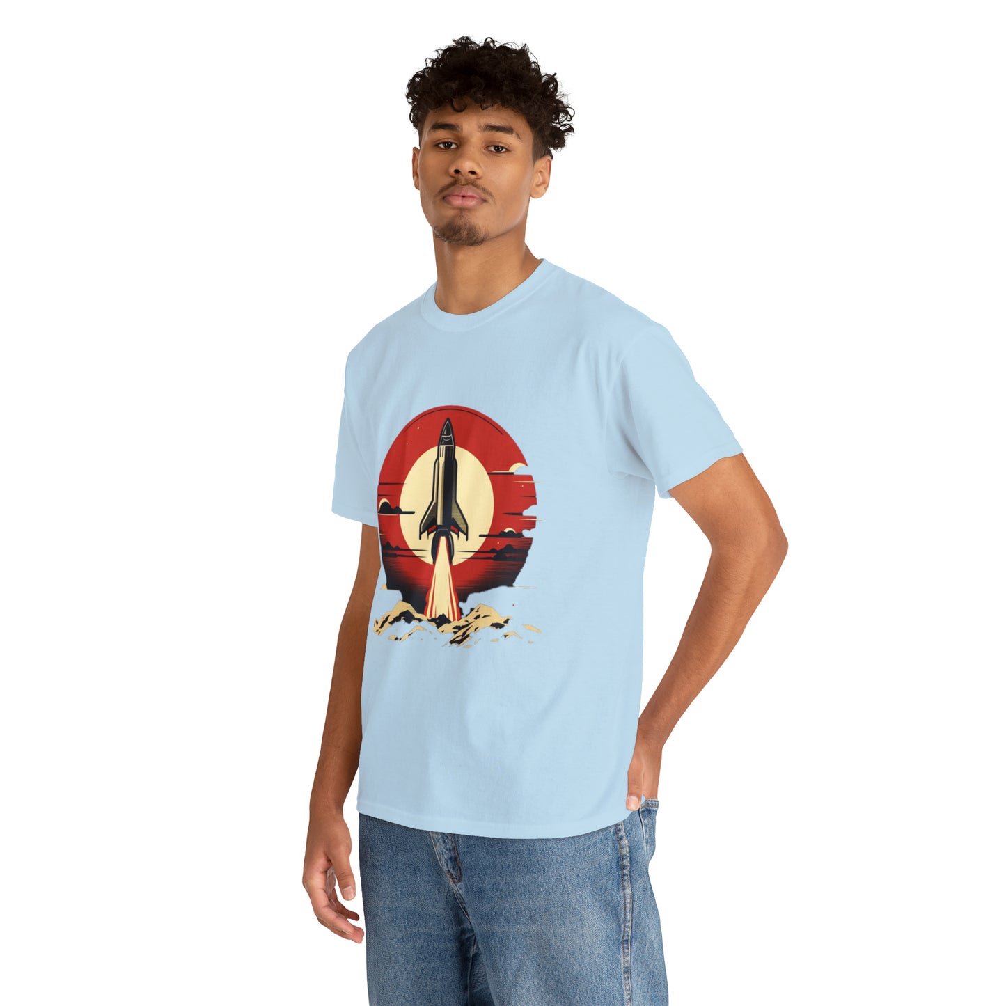 Sunset Launch Unisex Heavy Cotton T-Shirt