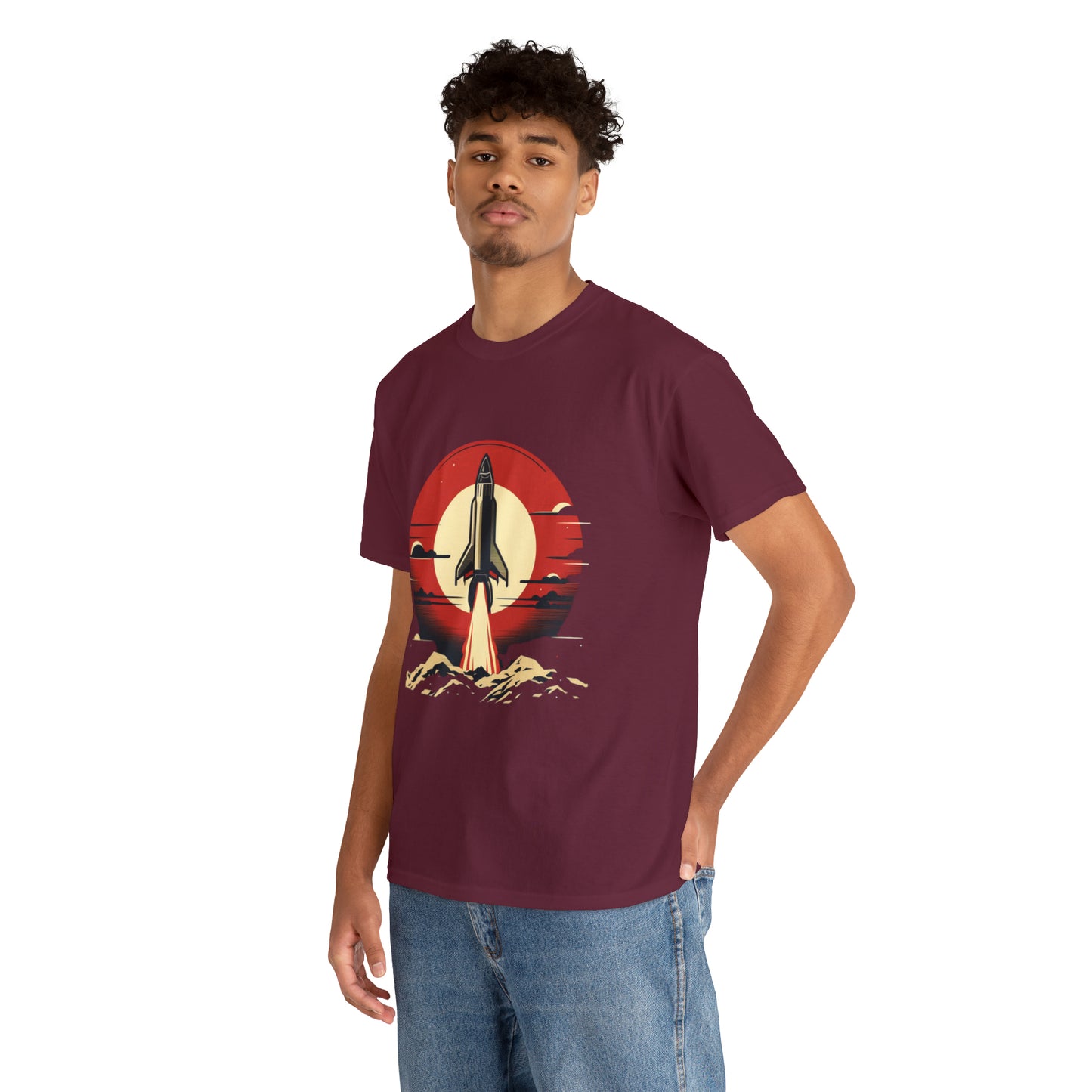 Sunset Launch Unisex Heavy Cotton T-Shirt