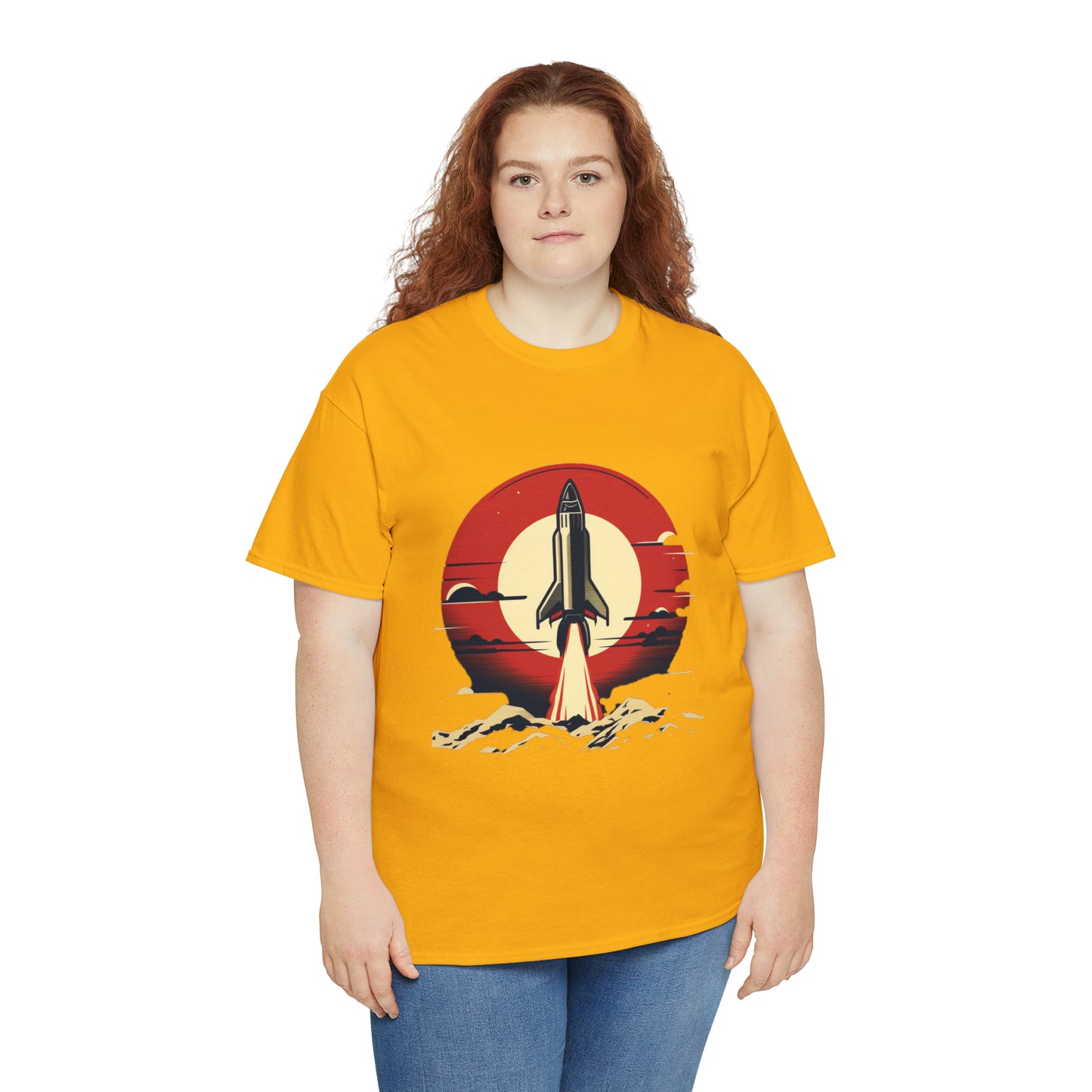 Sunset Launch Unisex Heavy Cotton T-Shirt