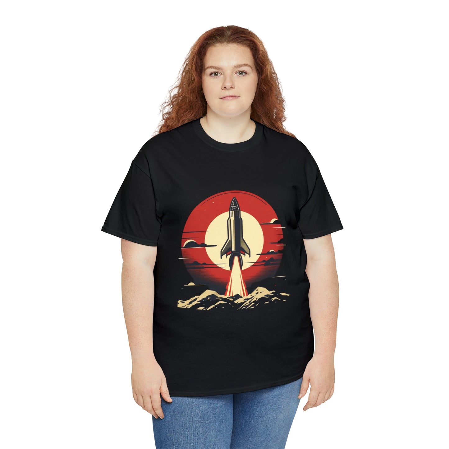 Sunset Launch Unisex Heavy Cotton T-Shirt