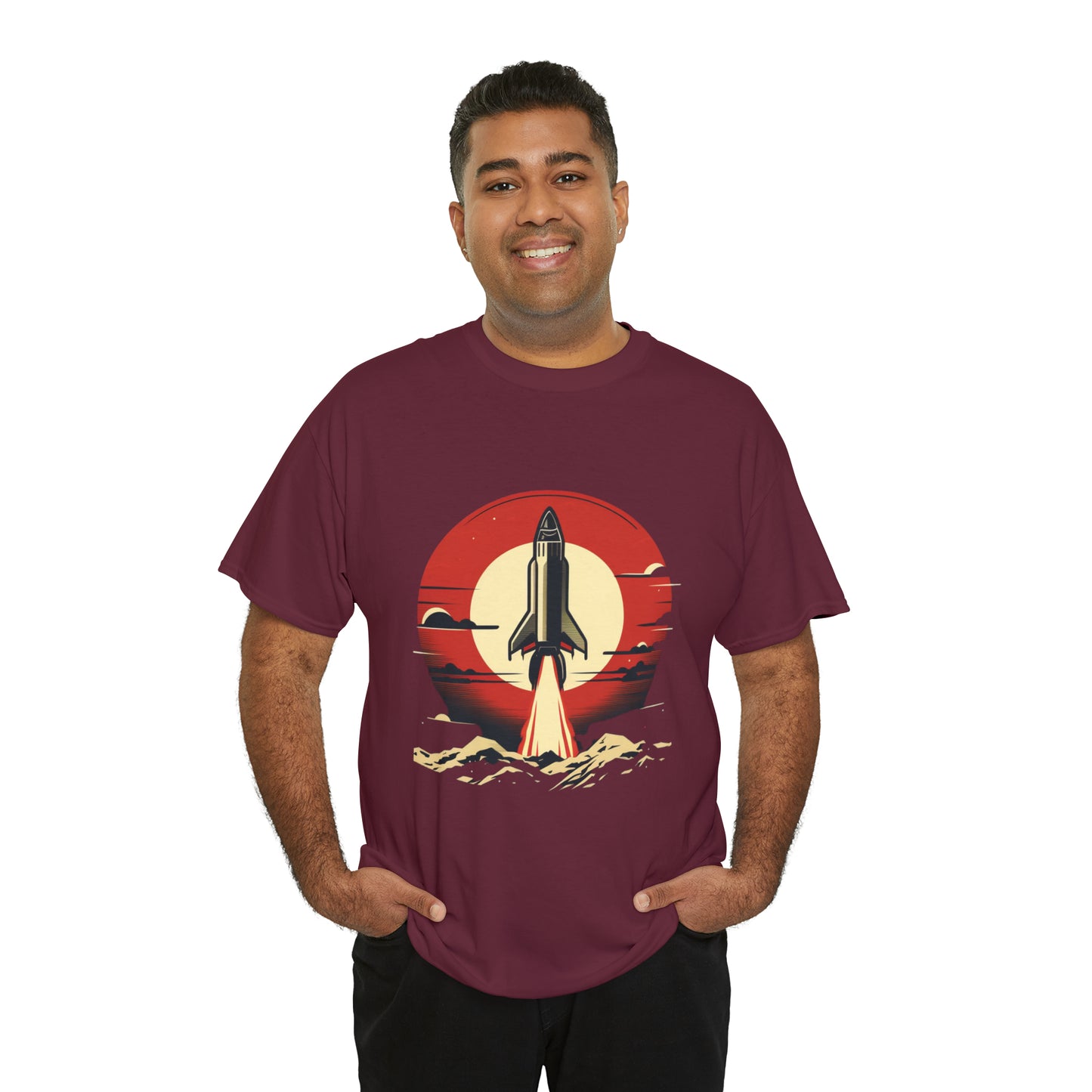 Sunset Launch Unisex Heavy Cotton T-Shirt