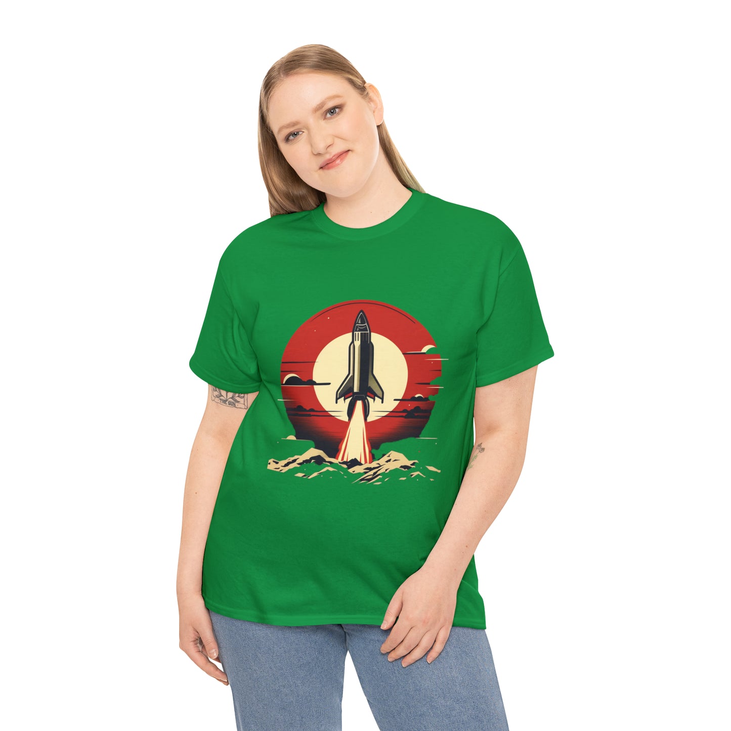 Sunset Launch Unisex Heavy Cotton T-Shirt