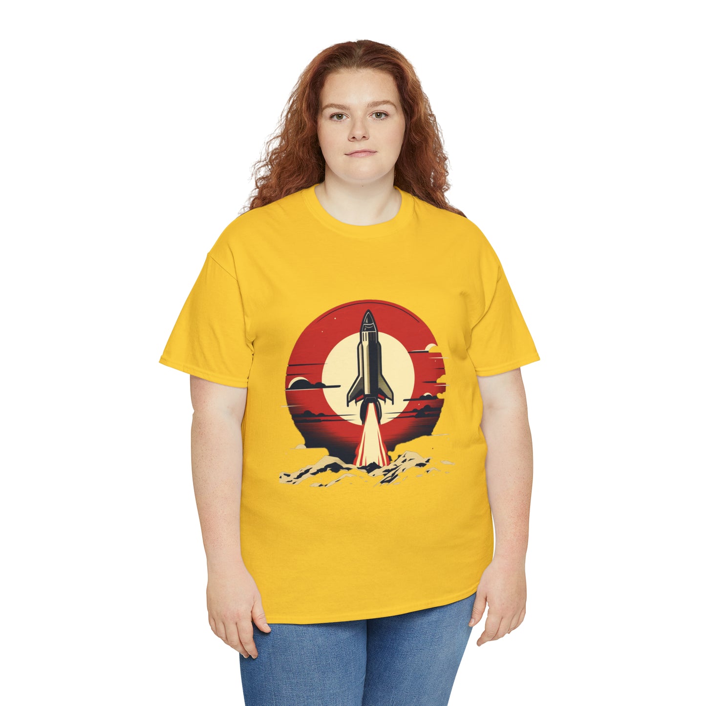 Sunset Launch Unisex Heavy Cotton T-Shirt