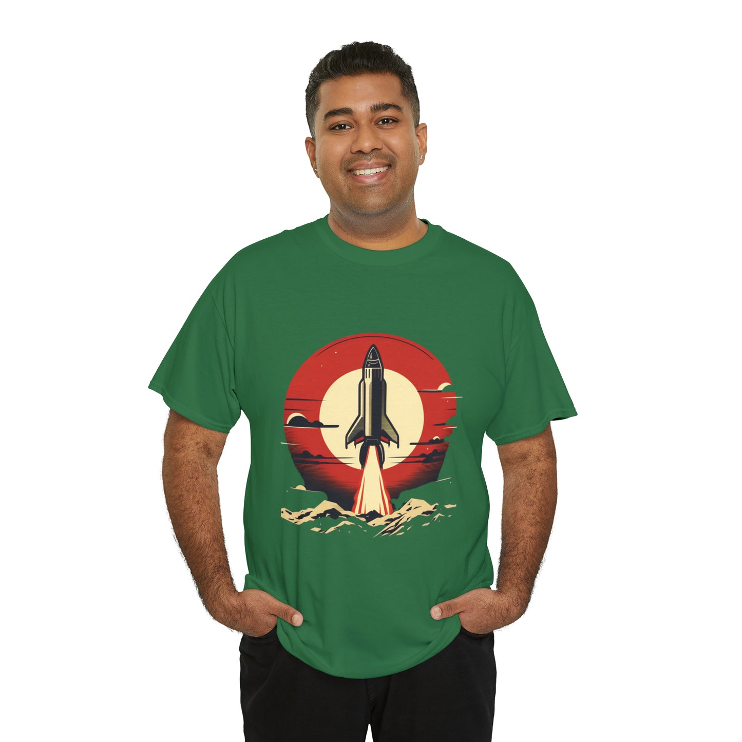 Sunset Launch Unisex Heavy Cotton T-Shirt