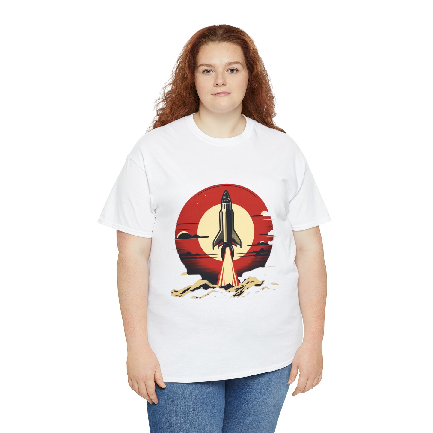 Sunset Launch Unisex Heavy Cotton T-Shirt