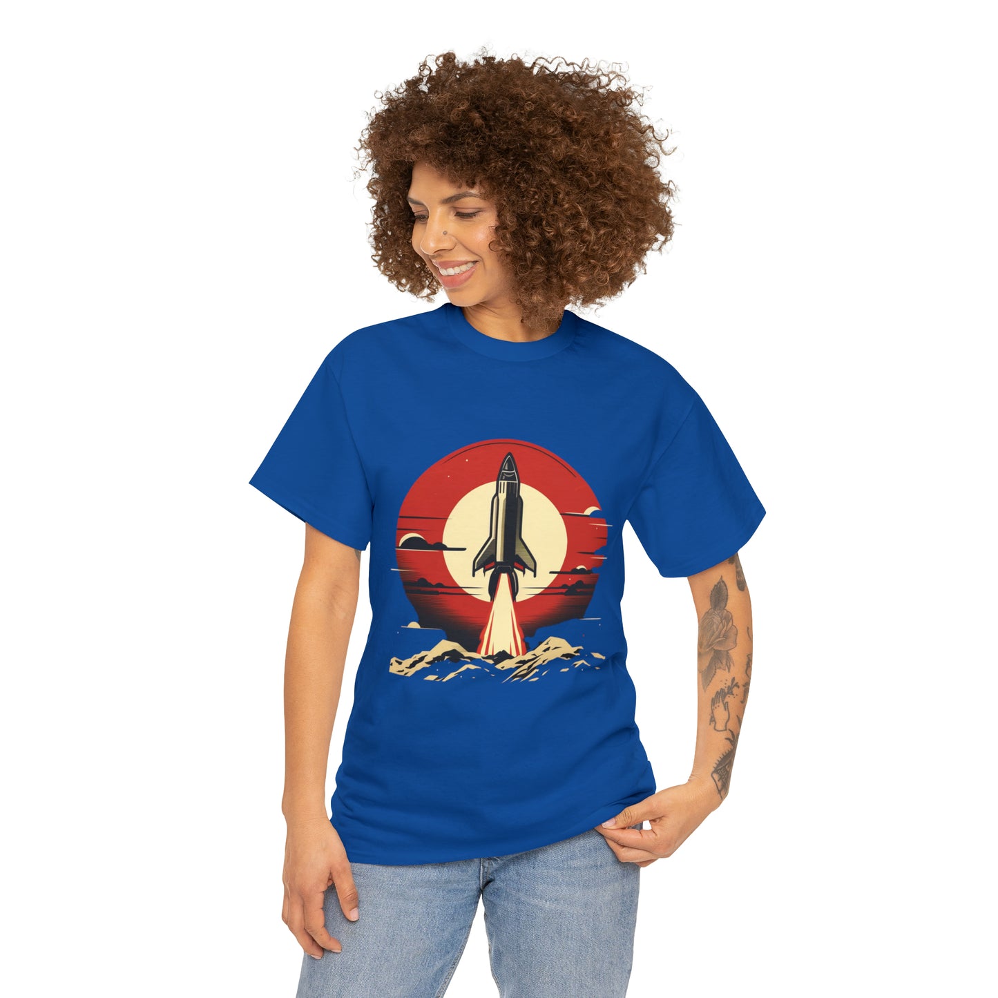 Sunset Launch Unisex Heavy Cotton T-Shirt
