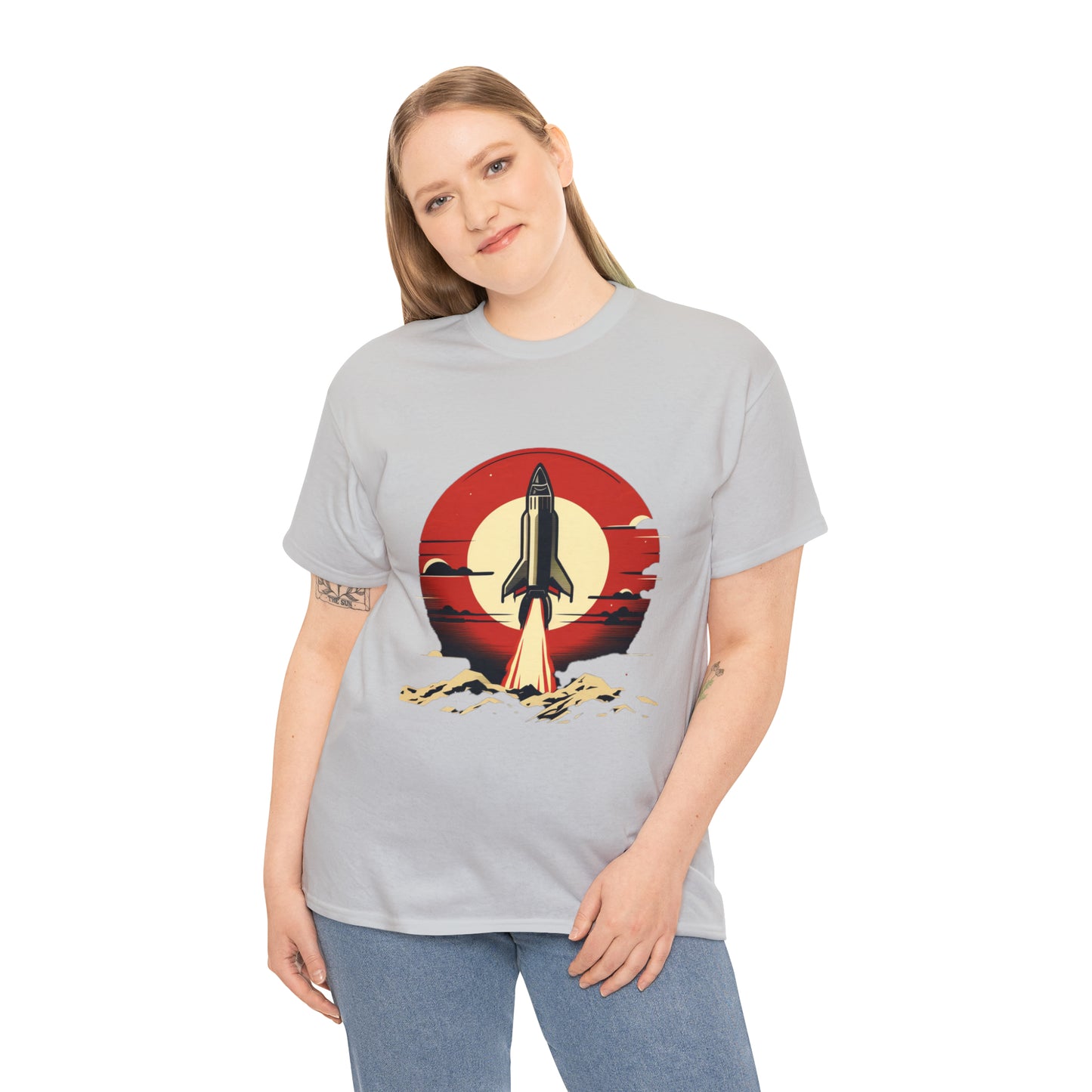 Sunset Launch Unisex Heavy Cotton T-Shirt