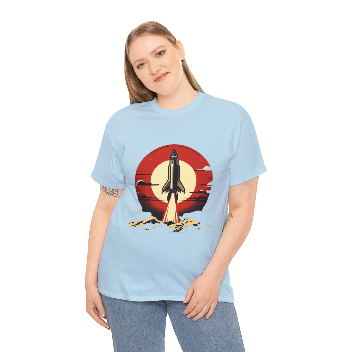 Sunset Launch Unisex Heavy Cotton T-Shirt
