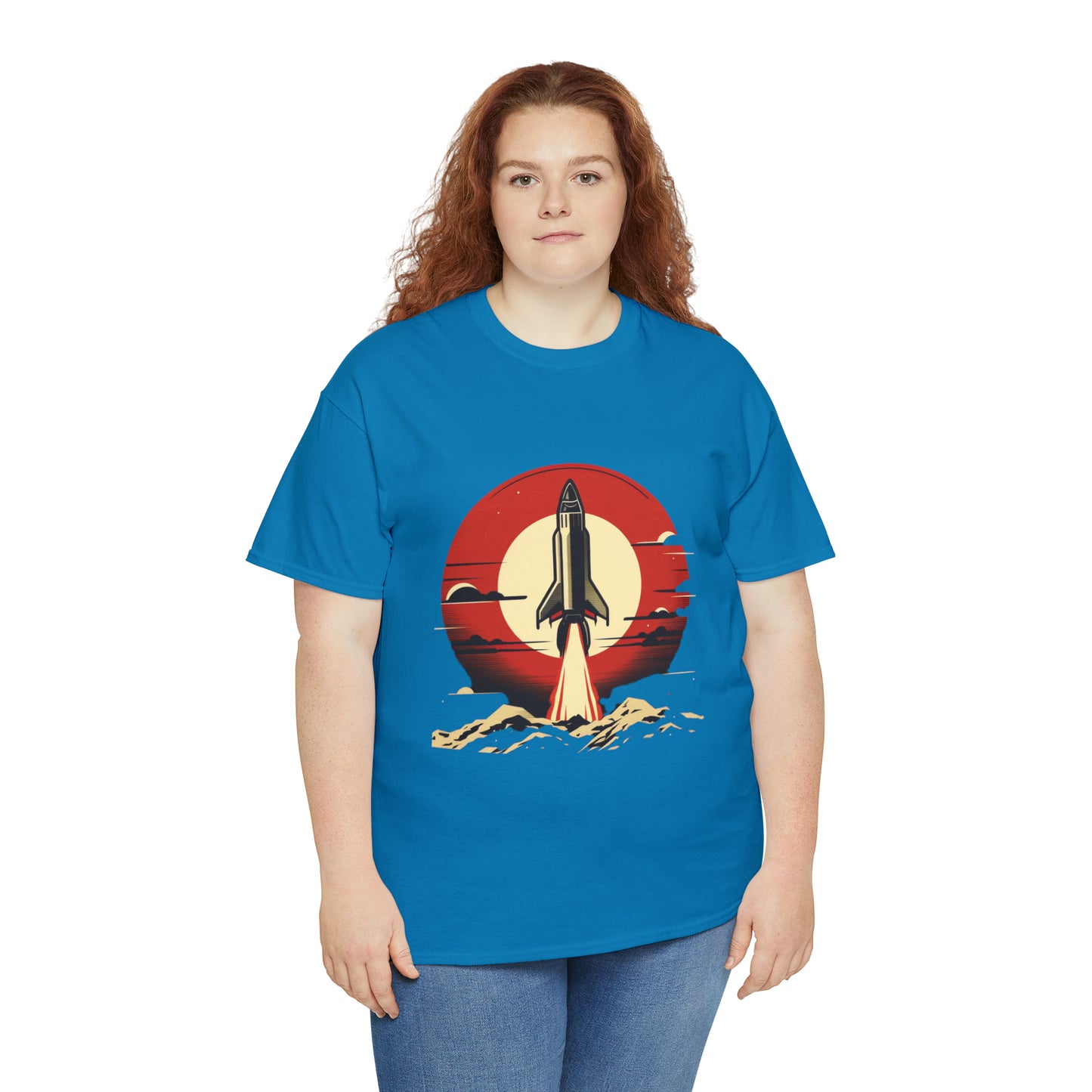 Sunset Launch Unisex Heavy Cotton T-Shirt