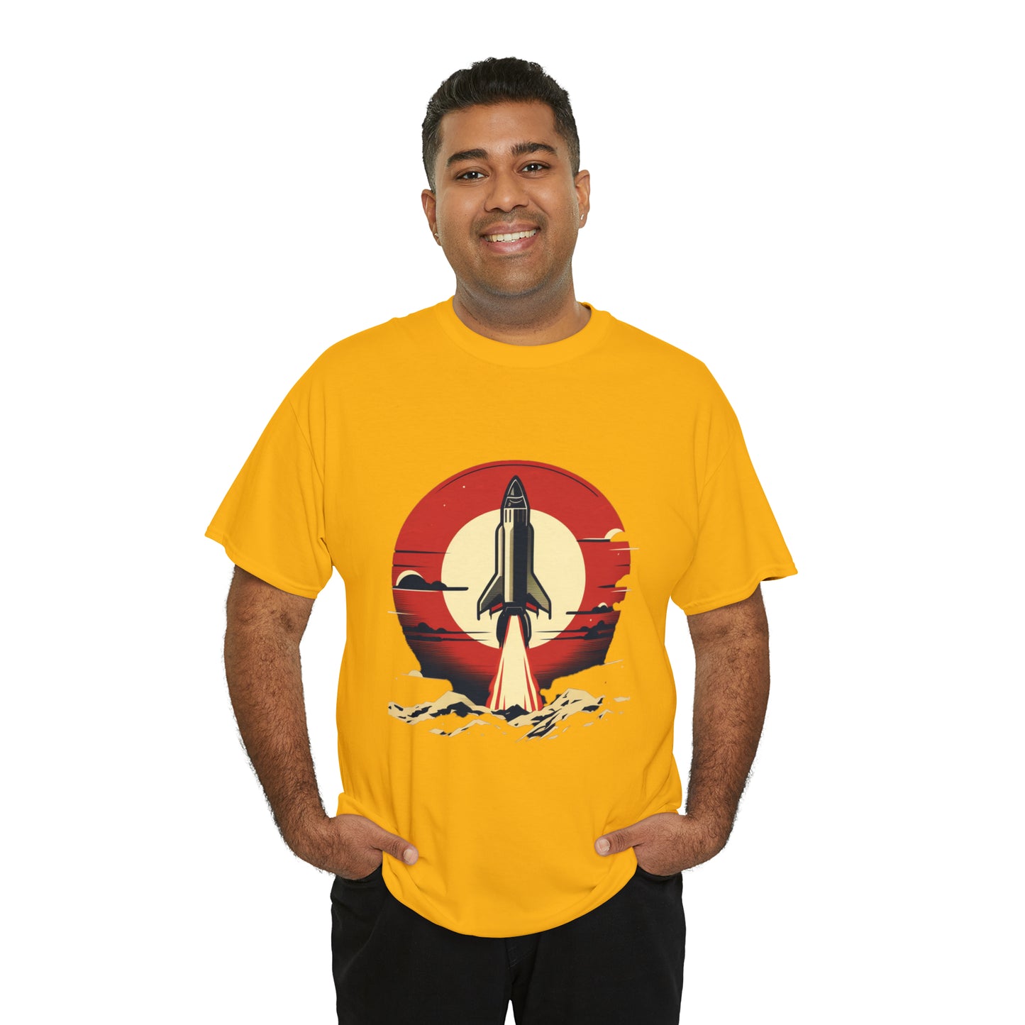 Sunset Launch Unisex Heavy Cotton T-Shirt