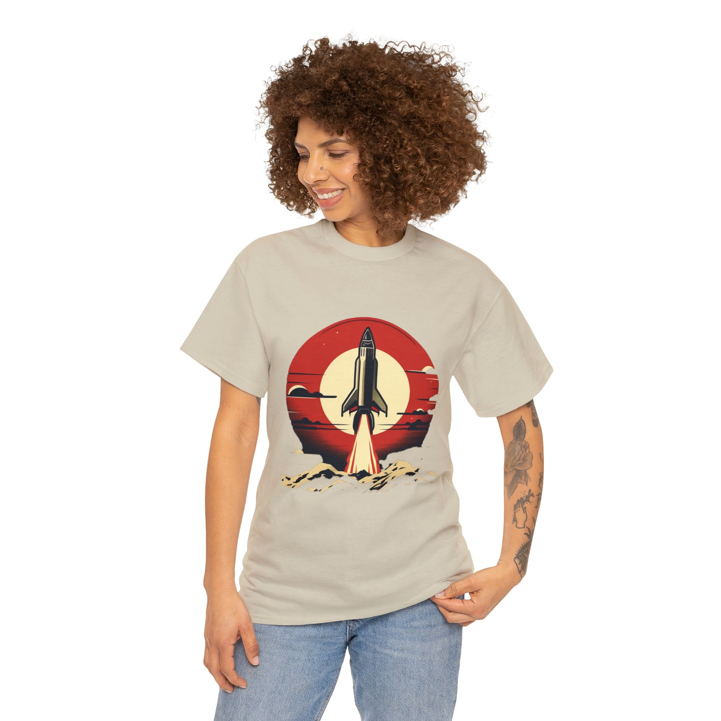 Sunset Launch Unisex Heavy Cotton T-Shirt