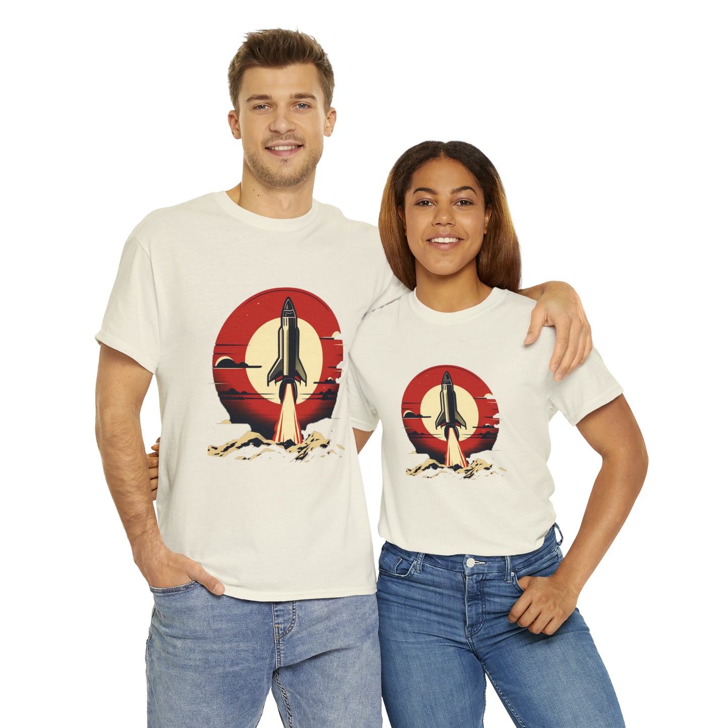 Sunset Launch Unisex Heavy Cotton T-Shirt