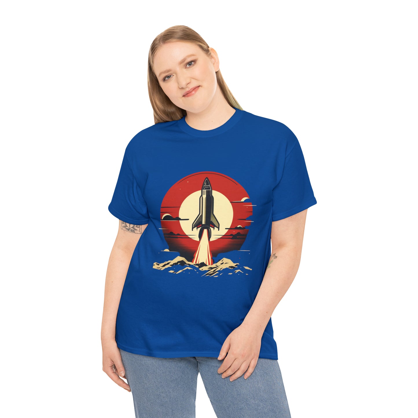 Sunset Launch Unisex Heavy Cotton T-Shirt