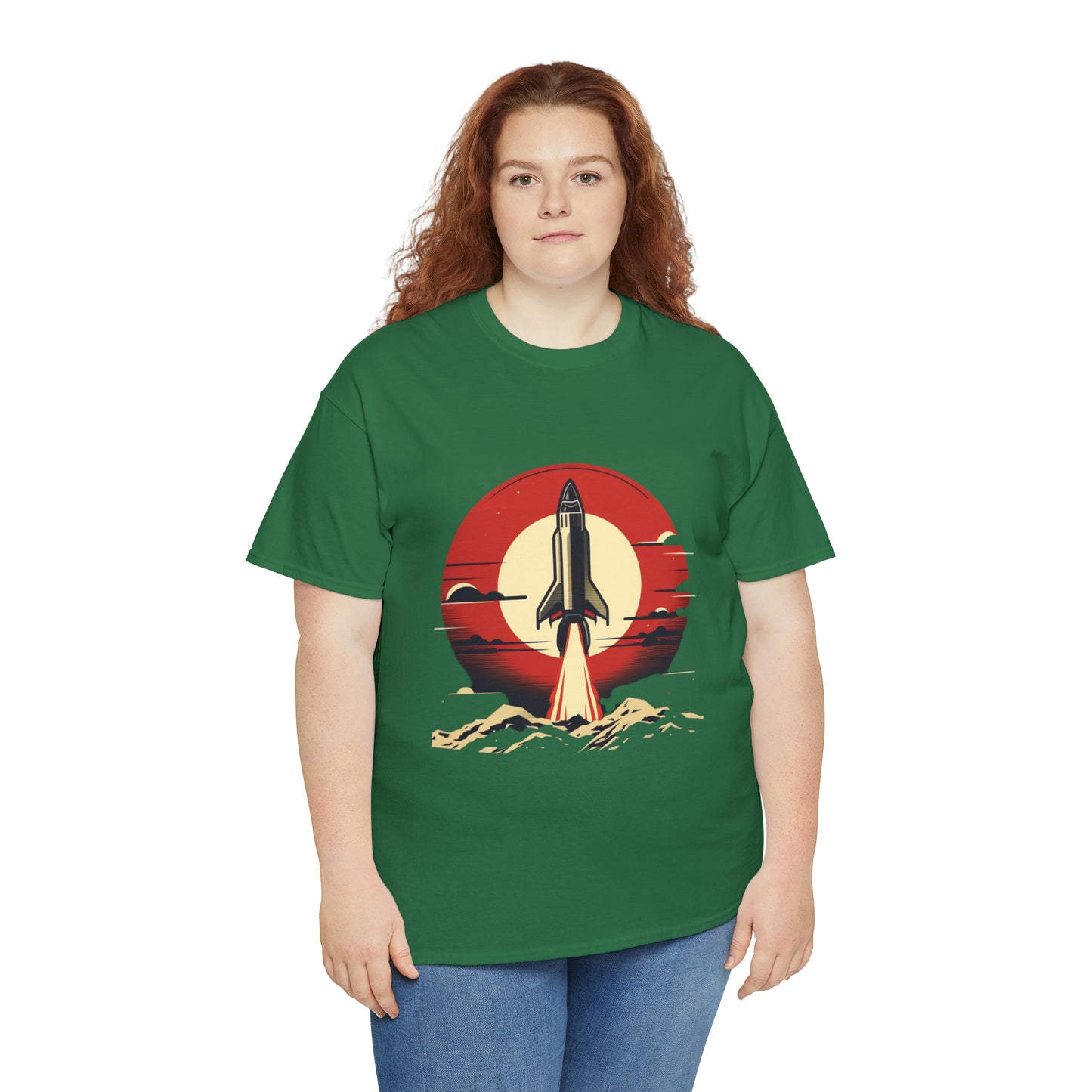 Sunset Launch Unisex Heavy Cotton T-Shirt