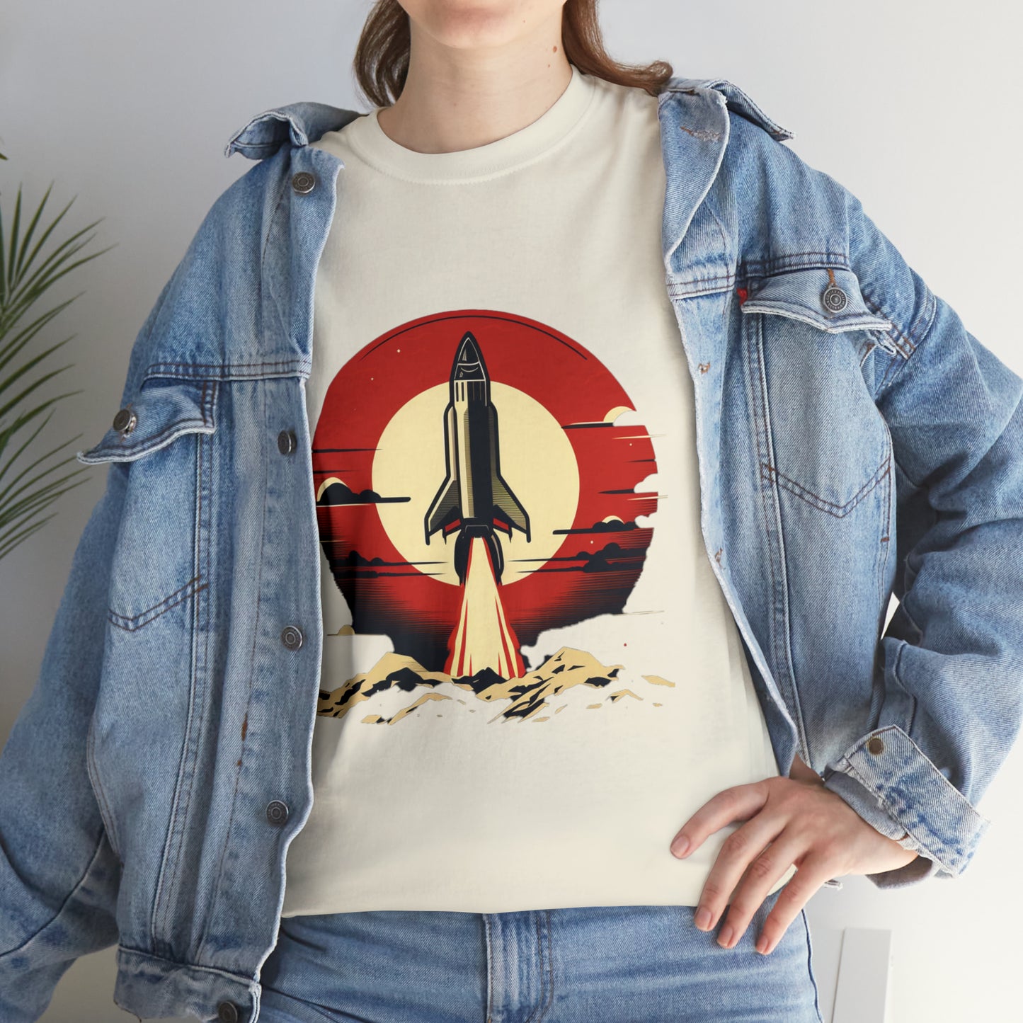 Sunset Launch Unisex Heavy Cotton T-Shirt