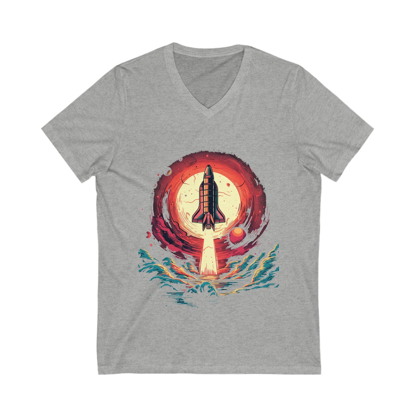 Rocket Logo V-Neck Tee