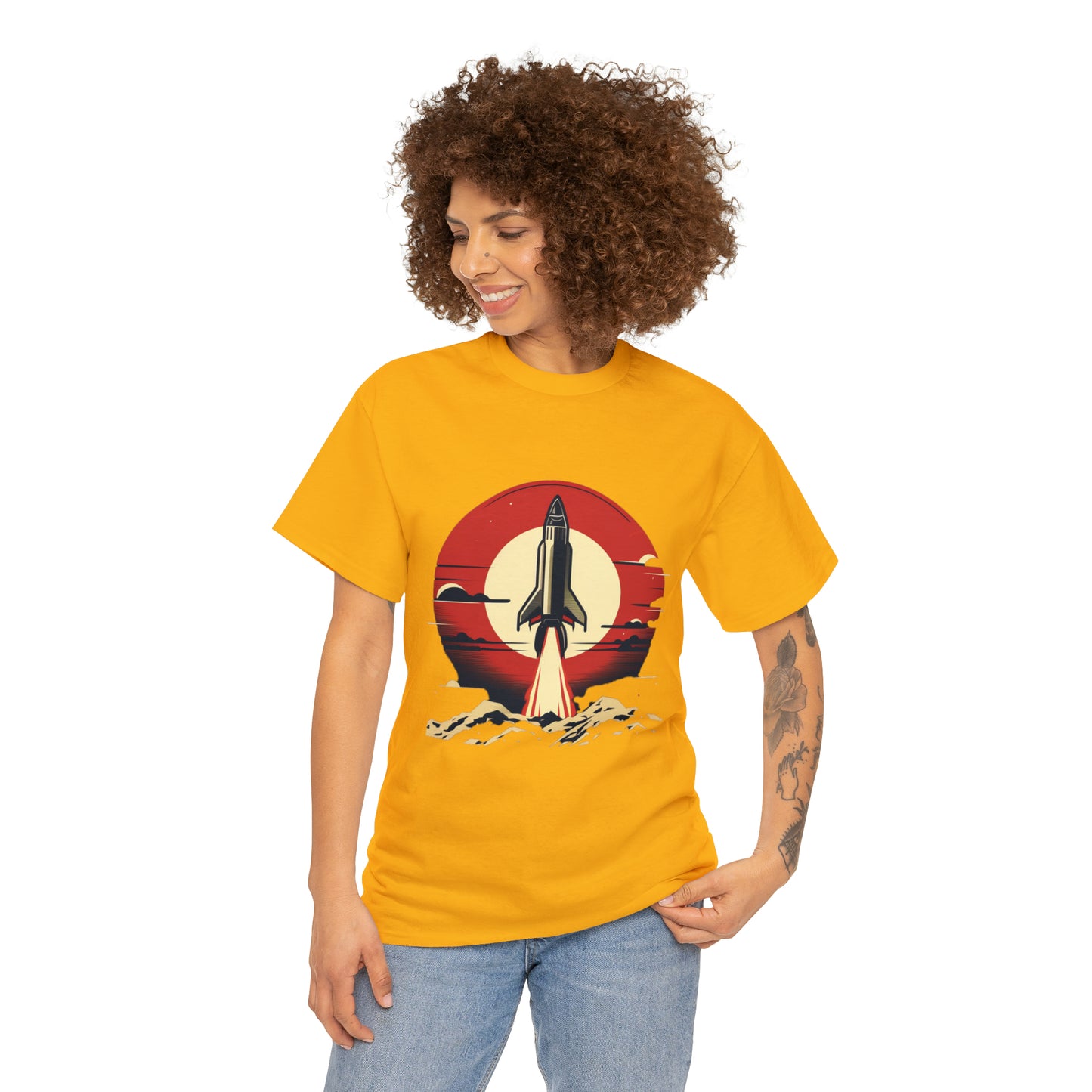 Sunset Launch Unisex Heavy Cotton T-Shirt