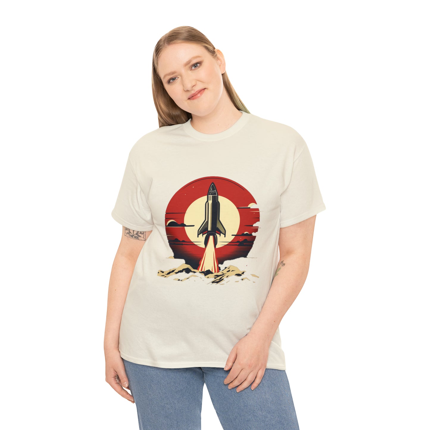 Sunset Launch Unisex Heavy Cotton T-Shirt