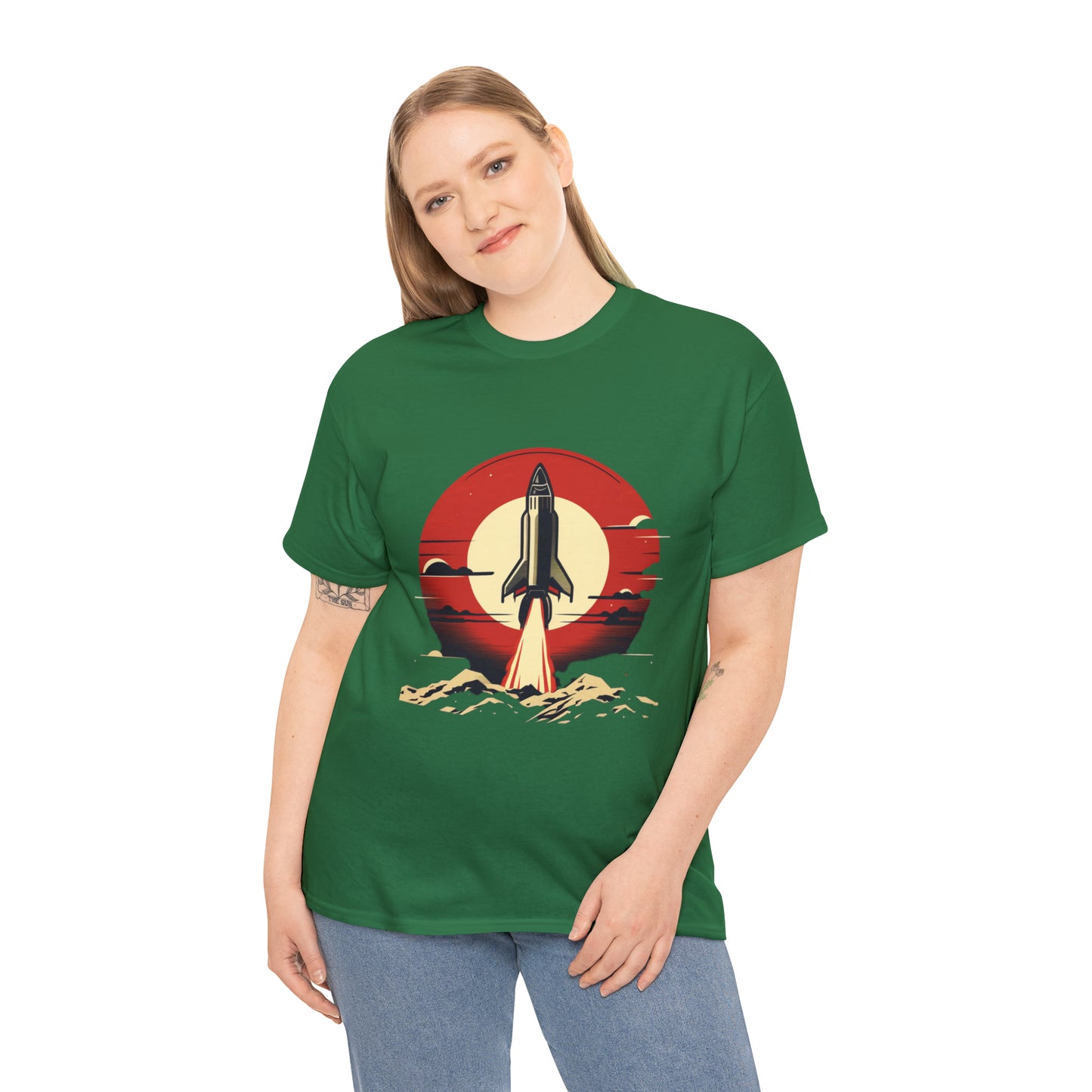 Sunset Launch Unisex Heavy Cotton T-Shirt