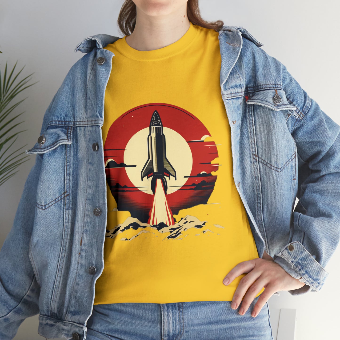 Sunset Launch Unisex Heavy Cotton T-Shirt