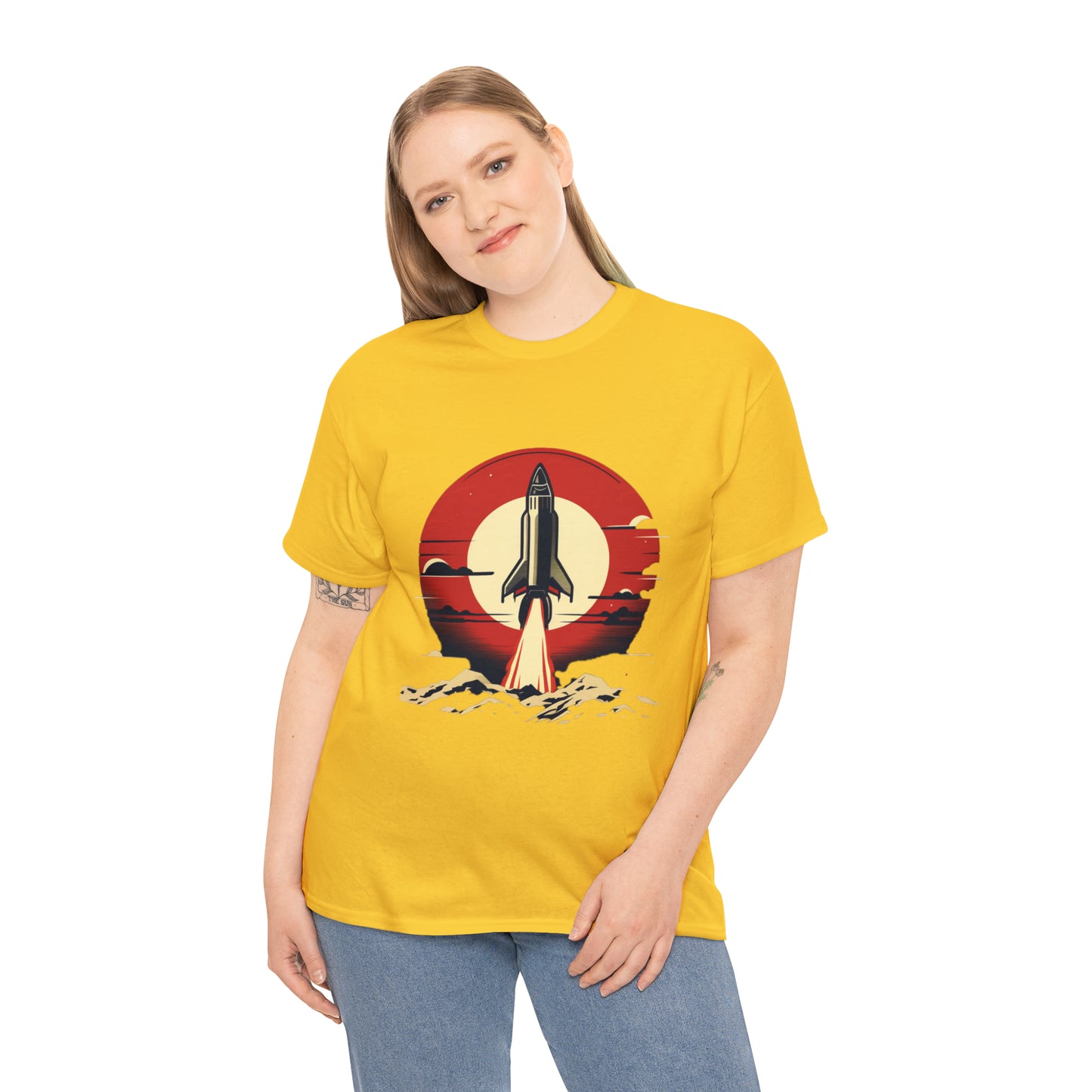 Sunset Launch Unisex Heavy Cotton T-Shirt