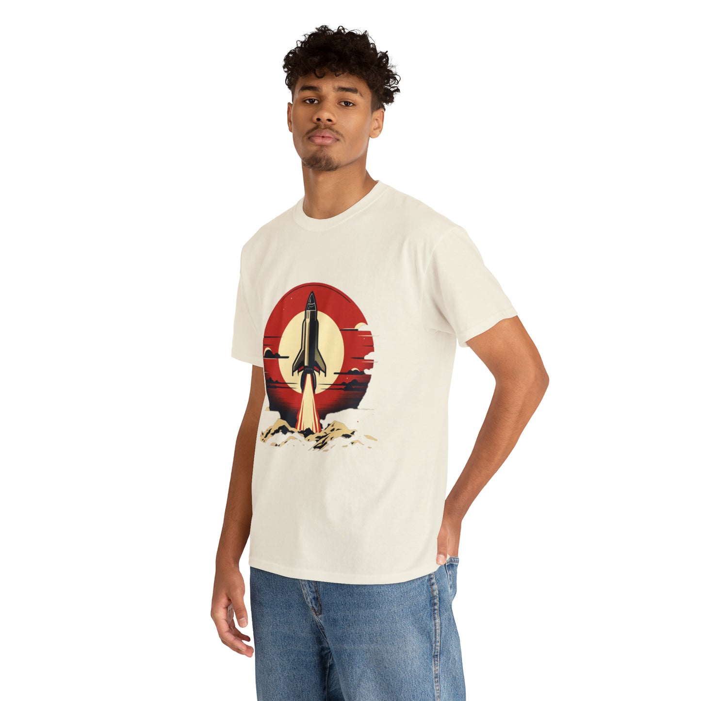 Sunset Launch Unisex Heavy Cotton T-Shirt