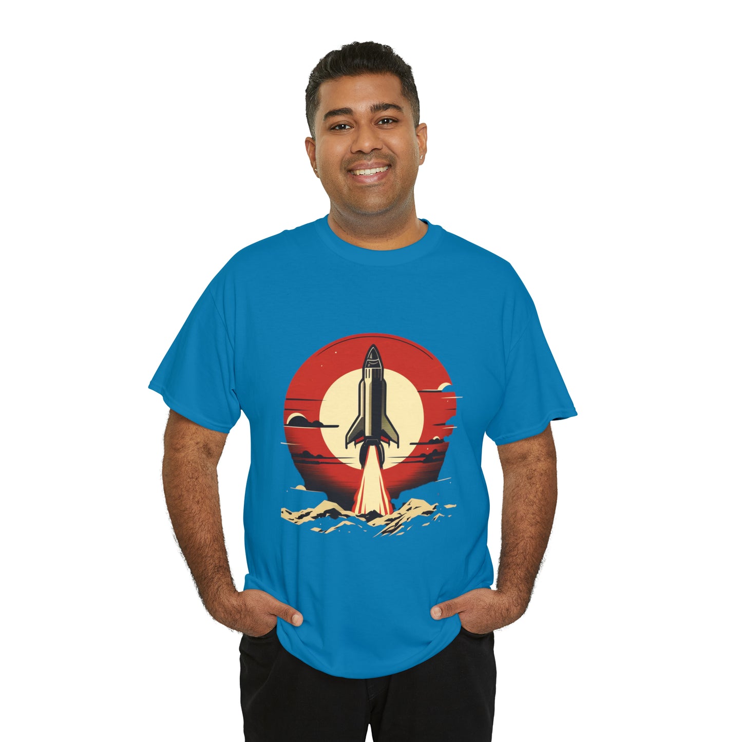 Sunset Launch Unisex Heavy Cotton T-Shirt