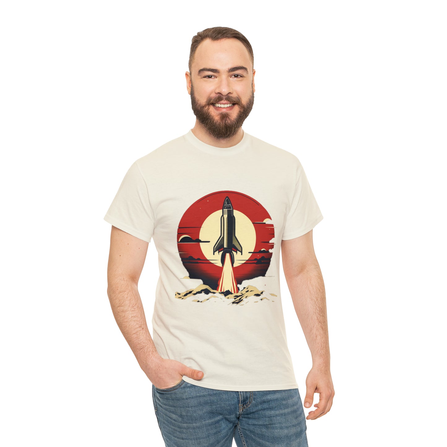 Sunset Launch Unisex Heavy Cotton T-Shirt