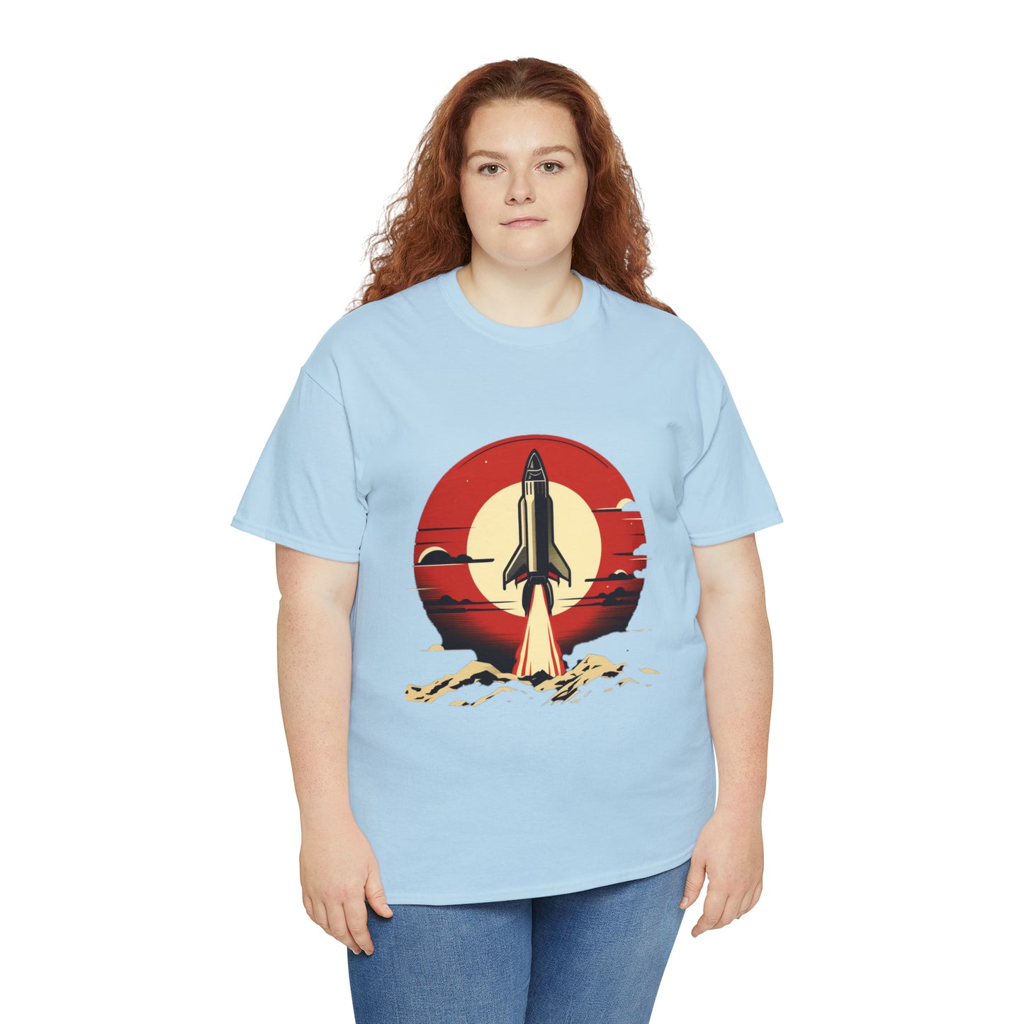 Sunset Launch Unisex Heavy Cotton T-Shirt