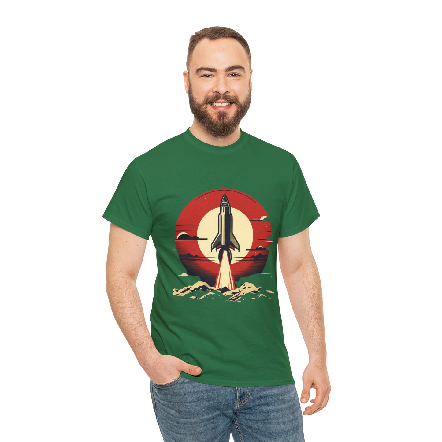 Sunset Launch Unisex Heavy Cotton T-Shirt