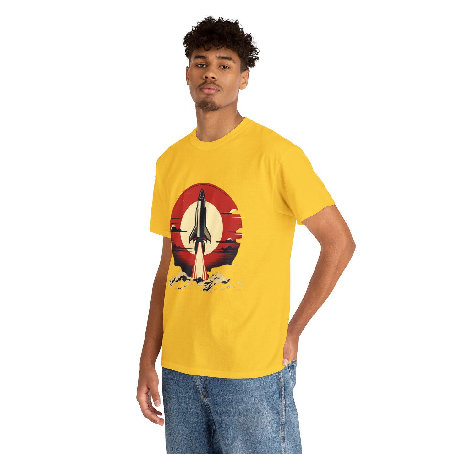 Sunset Launch Unisex Heavy Cotton T-Shirt