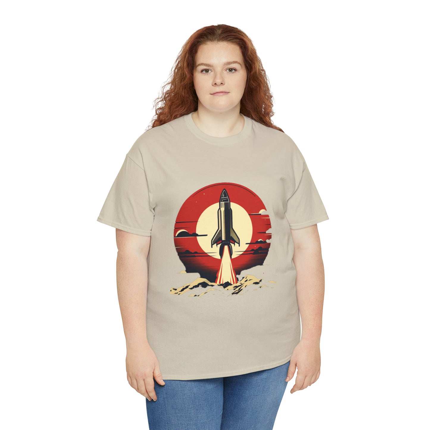 Sunset Launch Unisex Heavy Cotton T-Shirt