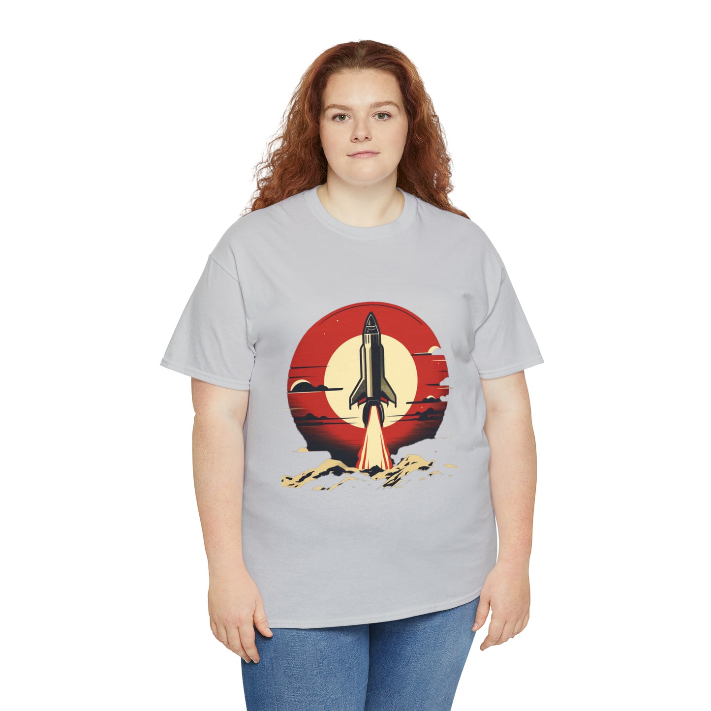 Sunset Launch Unisex Heavy Cotton T-Shirt